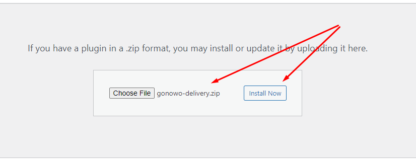 How install Gonowo Delivery Elementor Plugin ? Screenshot 1