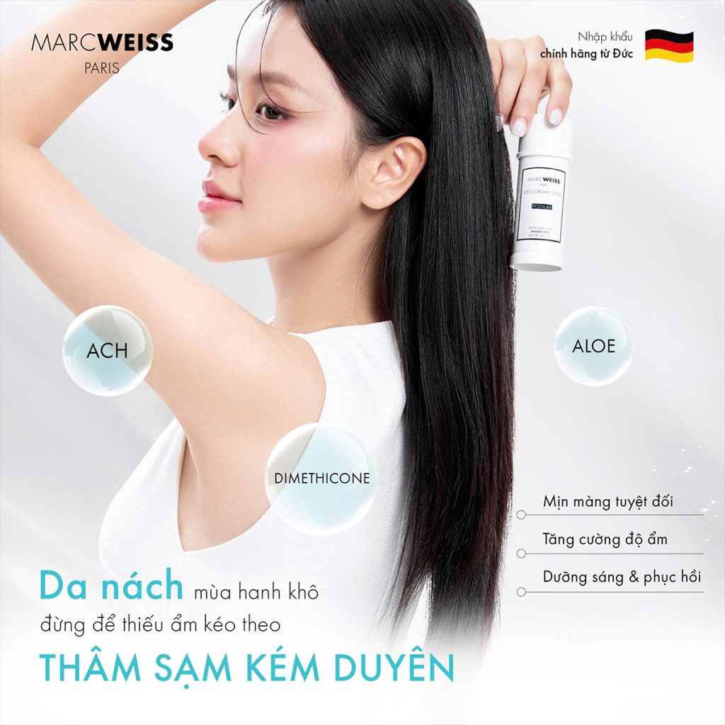 Lăn nách Marc Weiss có mấy mùi? Chọn mùi và nhận hàng thật lan khu mui marc weiss cho nu 1